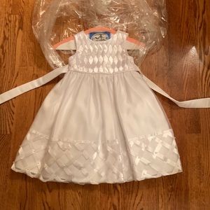 Girls pearl trimmed dress